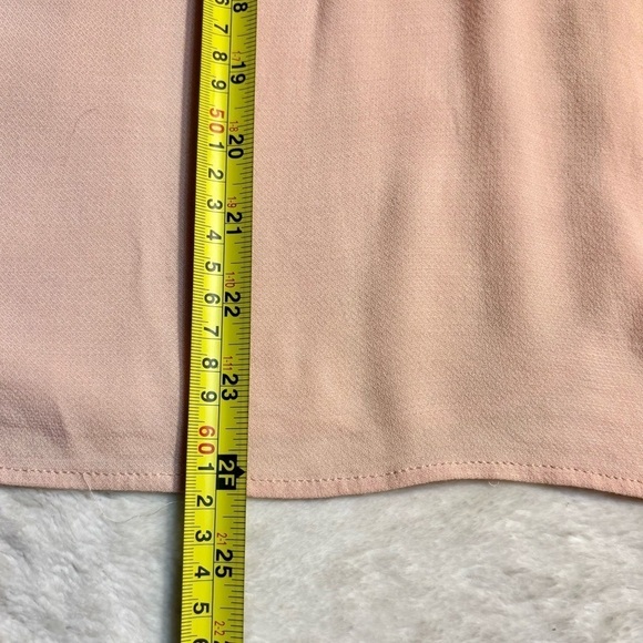 Zara Basic Top Medium Pale Pink Sleeveless Tunic Eyelets Trim Viscose Liteweight - Picture 12 of 14